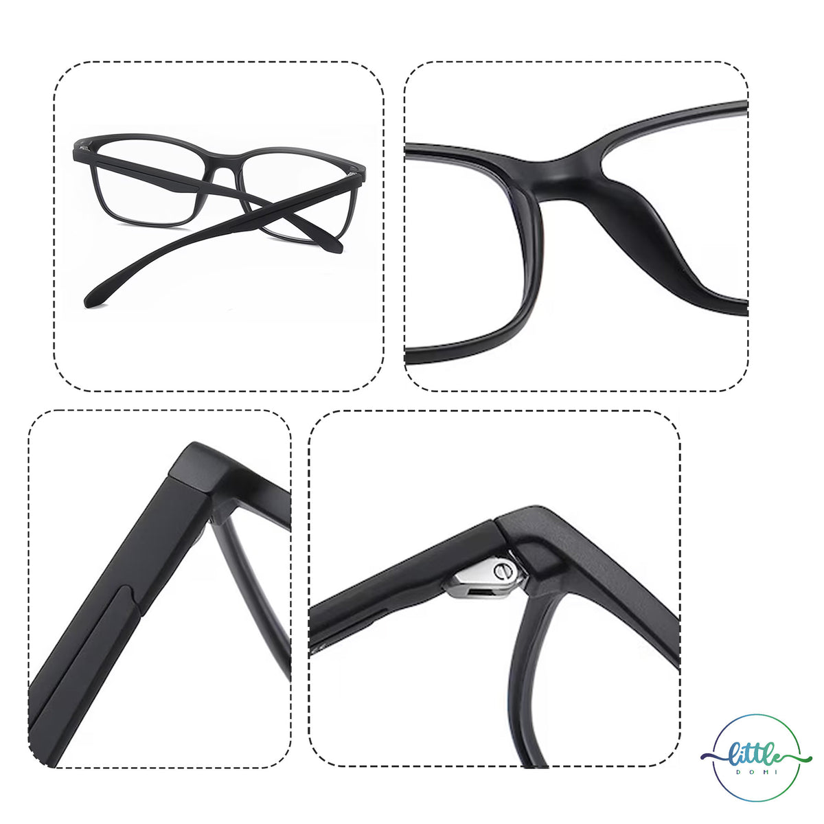 Ochelari Protectie Calculator, Ecran Telefon, Televizor, Gaming, anti Lumina Albastra, Antireflex, fara Dioptrii, cu Toc Pliabil, Test Filtru Lumina Albastra, Negru — LD-203 fotografie 10