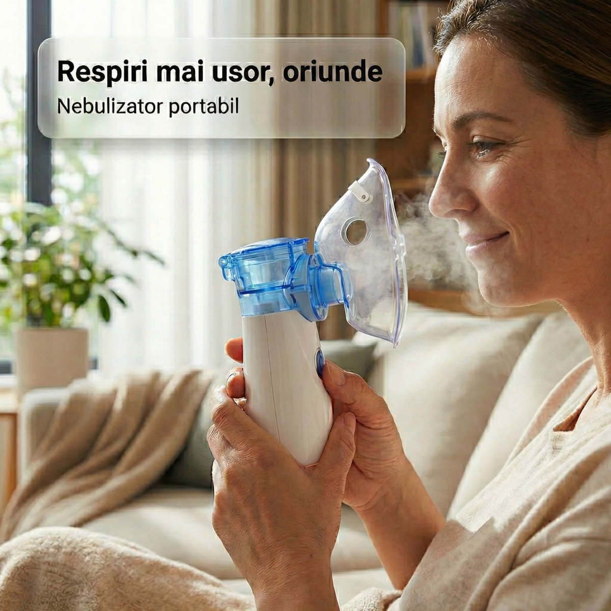 Nebulizator portabil LittleDomi cu măști pentru copii și adulți — LD-212 fotografie 2