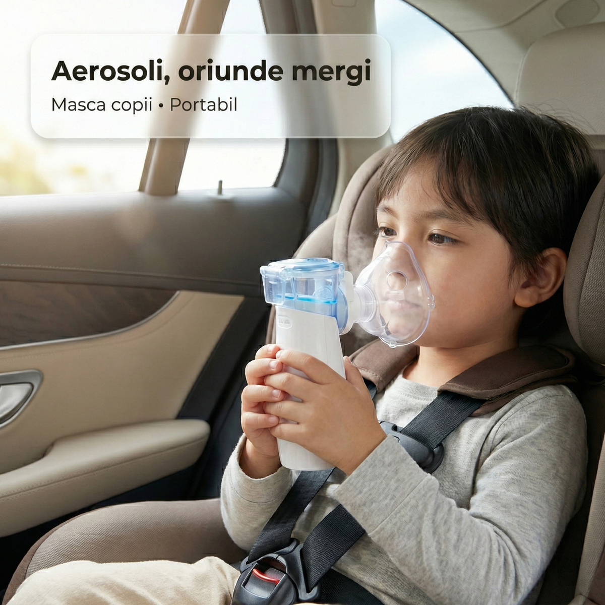 Nebulizator portabil LittleDomi cu măști pentru copii și adulți — LD-212 fotografie 3