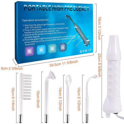 Electroderm, LittleDomi, Tratament cu Neon si Argon pentru Acnee, Riduri, Controlul Petelor, Cearcane, Ten, Par Seboreic, Stimulator Scalp, Infrumusetare, Biostimulare Faciala, Lifting — LD-426 fotografie 3