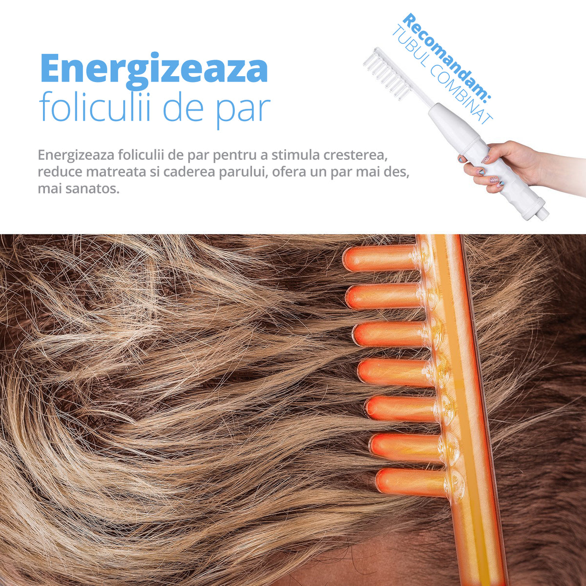 Electroderm, LittleDomi, Tratament cu Neon si Argon pentru Acnee, Riduri, Controlul Petelor, Cearcane, Ten, Par Seboreic, Stimulator Scalp, Infrumusetare, Biostimulare Faciala, Lifting — LD-426 fotografie 9