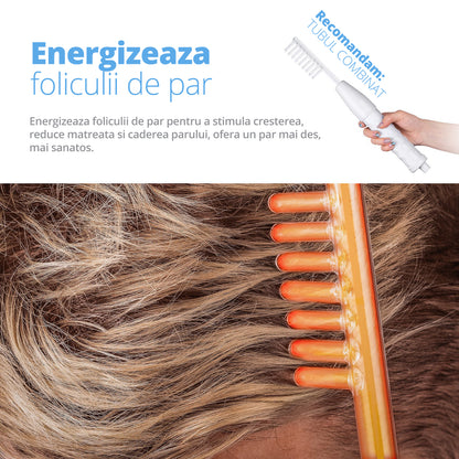 Electroderm, LittleDomi, Tratament cu Neon si Argon pentru Acnee, Riduri, Controlul Petelor, Cearcane, Ten, Par Seboreic, Stimulator Scalp, Infrumusetare, Biostimulare Faciala, Lifting — LD-426 fotografie 9