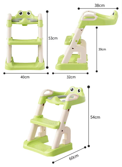 Reductor WC cu două trepte LittleDomi, verde — LD-450 fotografie 10