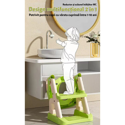Reductor WC cu două trepte LittleDomi, verde — LD-450 fotografie 13