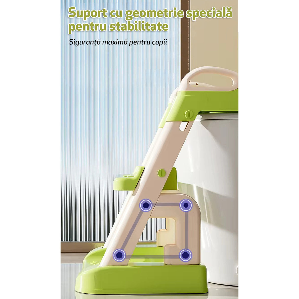 Reductor WC cu două trepte LittleDomi, verde — LD-450 fotografie 14