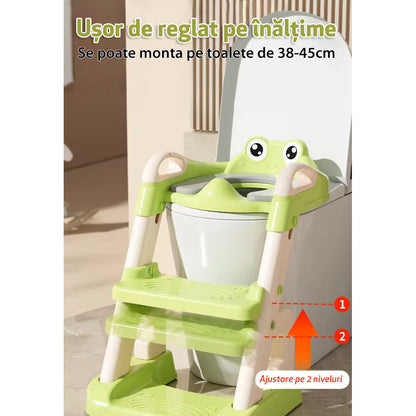 Reductor WC cu două trepte LittleDomi, verde — LD-450 fotografie 15