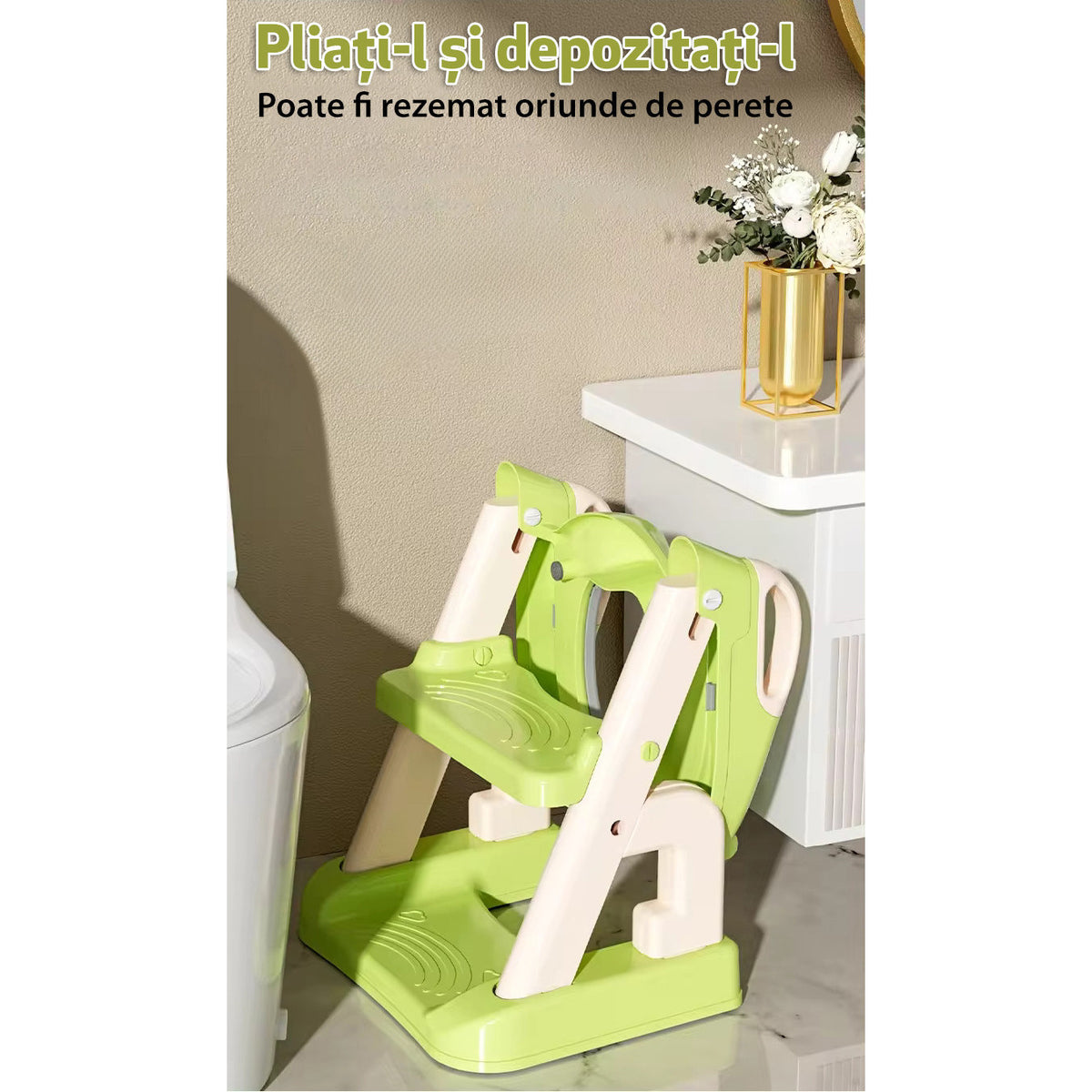 Reductor WC cu două trepte LittleDomi, verde — LD-450 fotografie 16