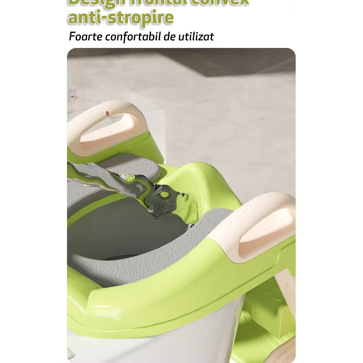 Reductor WC cu două trepte LittleDomi, verde — LD-450 fotografie 18