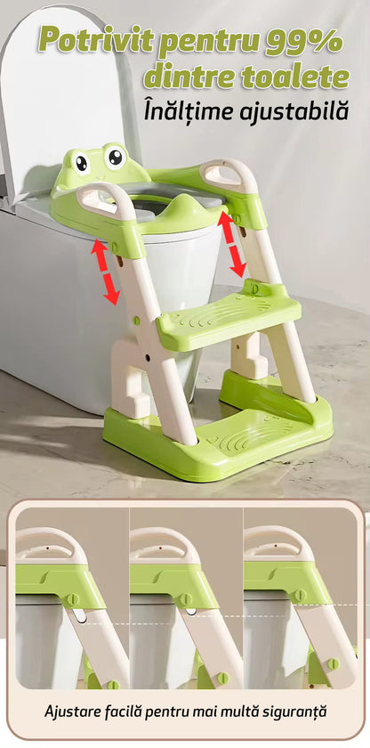 Reductor WC cu două trepte LittleDomi, verde — LD-450 fotografie 2
