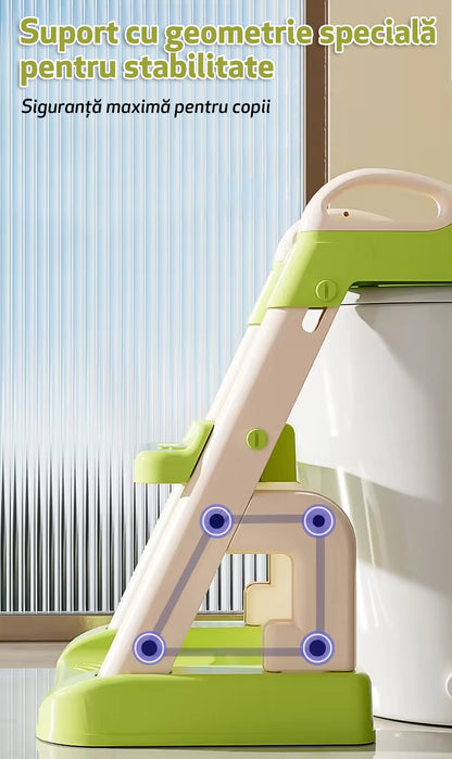 Reductor WC cu două trepte LittleDomi, verde — LD-450 fotografie 4