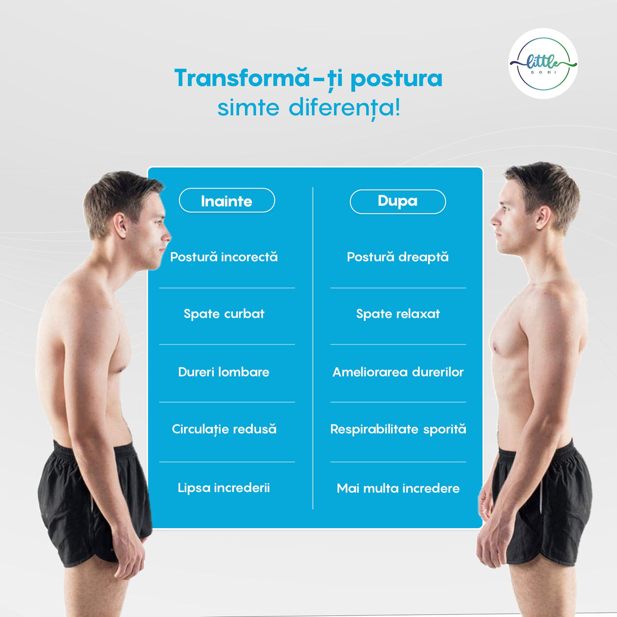 Centura Lombara LittleDomi, 10 Zone de Suport si Corector Postura, Compresie Dubla Reglabila, Neopren Perforat, pentru Dureri Lombare, Spondiloza, Hernie de Disc, Suport Spate pentru Coloana la Birou, Sala sau Stat Prolongat, Unisex, Marimea L, Negru — LD-481 galerie 5