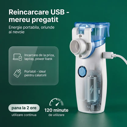 Nebulizator portabil LittleDomi cu măști pentru copii și adulți — LD-212 galerie 12