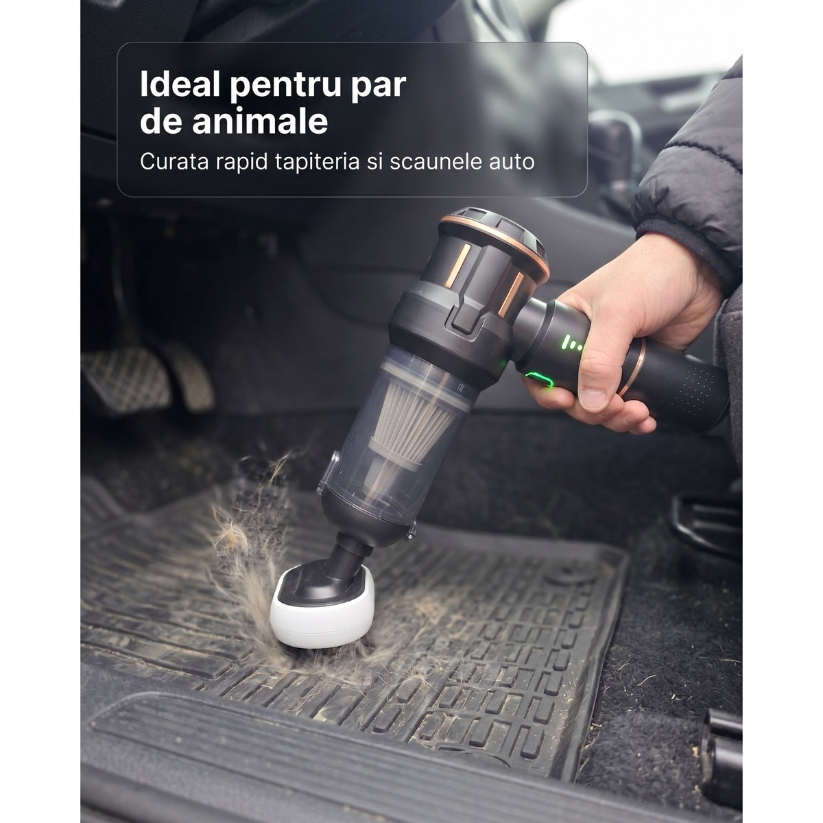 Aspirator auto LittleDomi fără fir, 4 în 1, cu geantă — LD-493 galerie 3