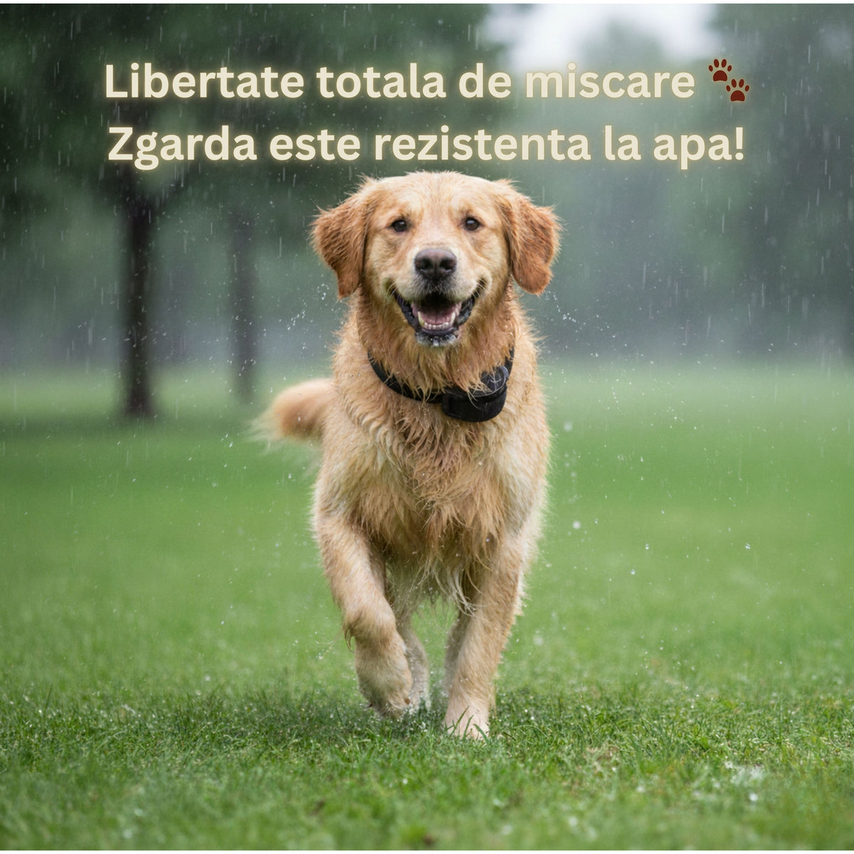 Zgarda Anti-latrat Automata, Ajustabila, Sunet, Impulsuri pe 7 nivele, Rezistenta la Apa, Praf, Zapada, Negru — LD-261 galerie 9