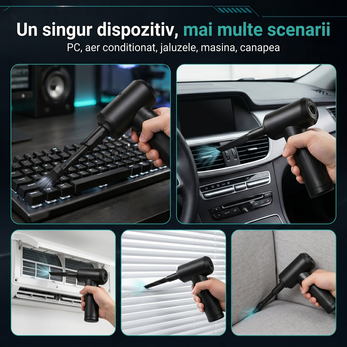 Suflantă de aer și mini aspirator LittleDomi - LD-434 galerie 4