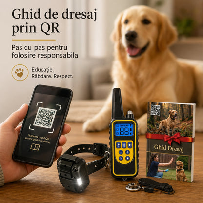 Zgarda Electrica pentru Dresaj Caini, LD-880,99 Nivele de Vibratii, Ghid Dresaj, Raza Actiune 800m, Reincarcabila, IP6x - Rezistenta la Apa si Praf, Electrozi Cauciucati, Protectie Piele, Power Saving, Circumferinta pana la 70 cm, Pretabil Vanatoare, Negr — LD-155 galerie 9