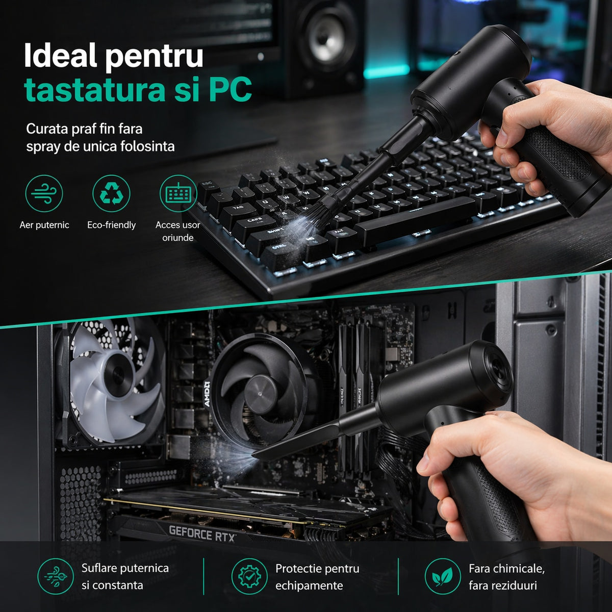 Suflantă de aer și mini aspirator LittleDomi - LD-434 galerie 2