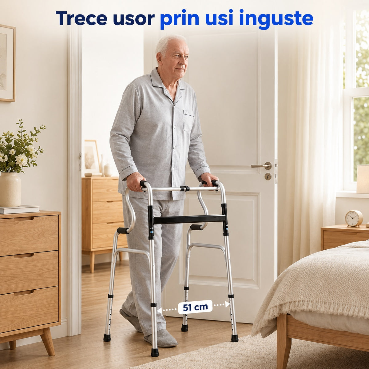Cadru de mers LittleDomi cu funcție de toaletă, fără roți — LD-503 galerie 7