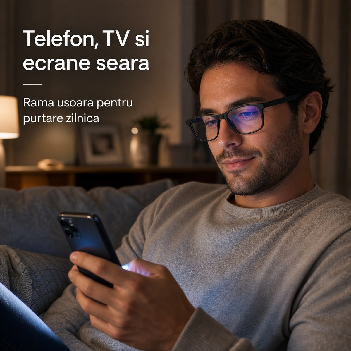 Ochelari Protectie Calculator, Ecran Telefon, Televizor, Gaming, anti Lumina Albastra, Antireflex, fara Dioptrii, cu Toc Pliabil, Test Filtru Lumina Albastra, Negru — LD-203 galerie 6
