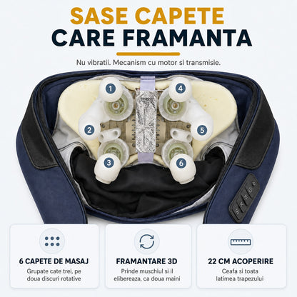 Aparat de masaj cervical LittleDomi, bleumarin — LD-497 galerie 2