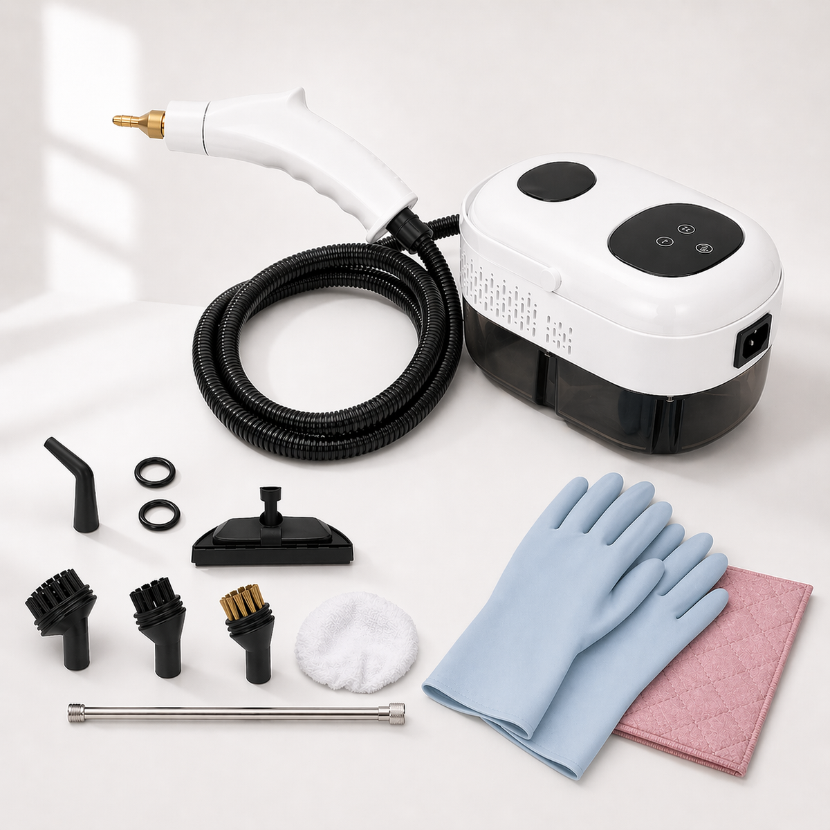 LittleDomi LD-463 alb — Aparatul alb și accesoriile incluse