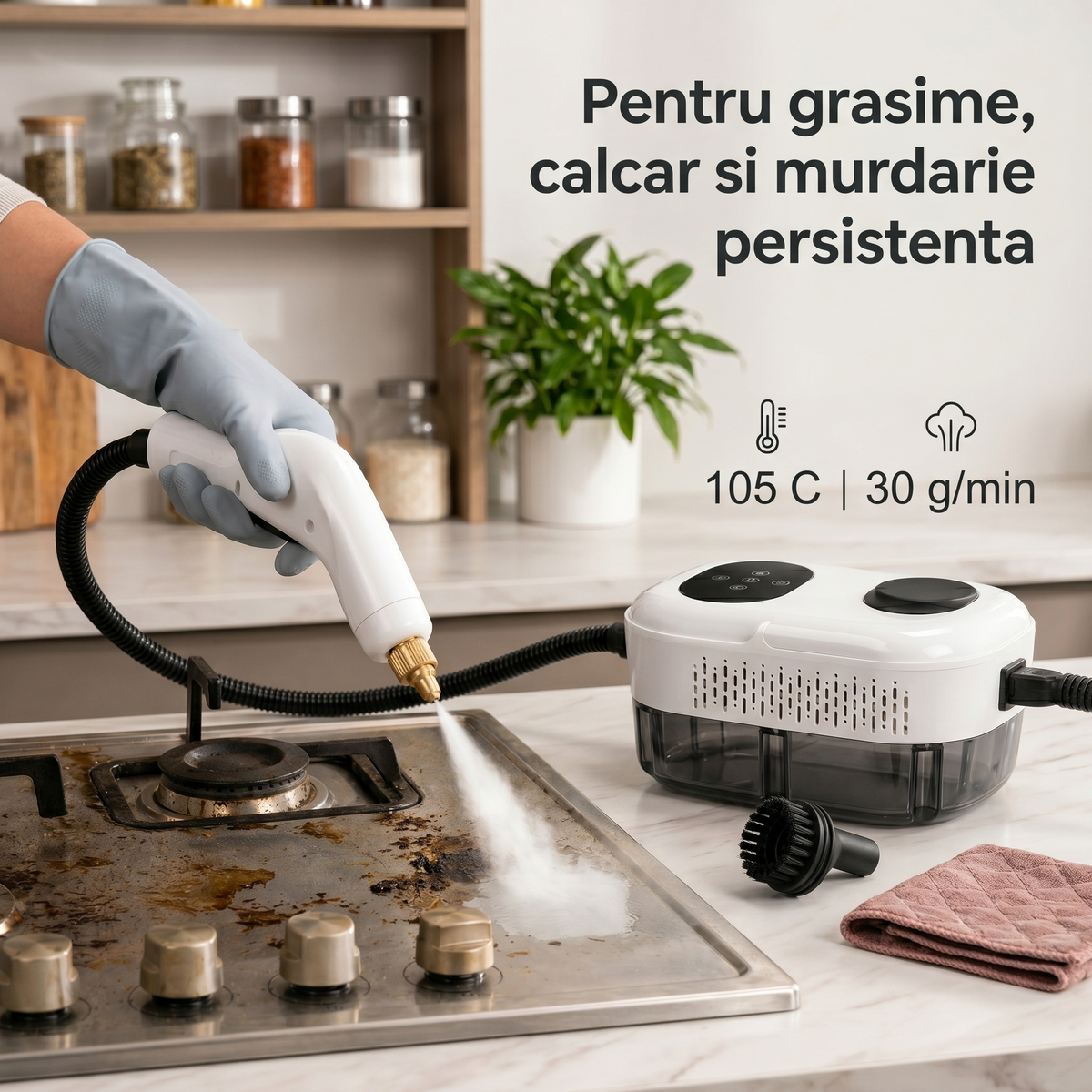 LittleDomi LD-463 alb — Curățare în bucătărie
