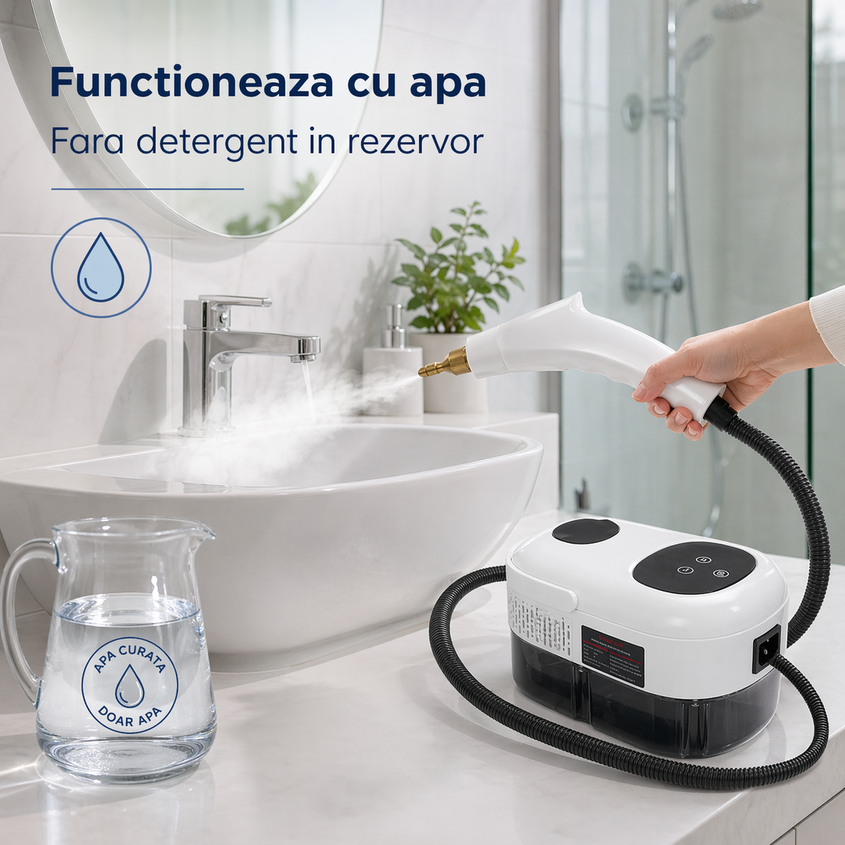 LittleDomi LD-463 alb — Utilizare cu apă