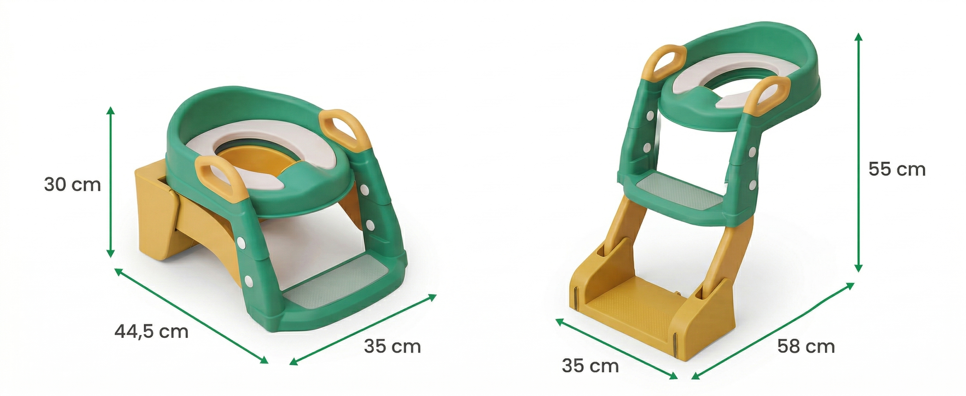 Schema dimensională a reductorului LittleDomi verde