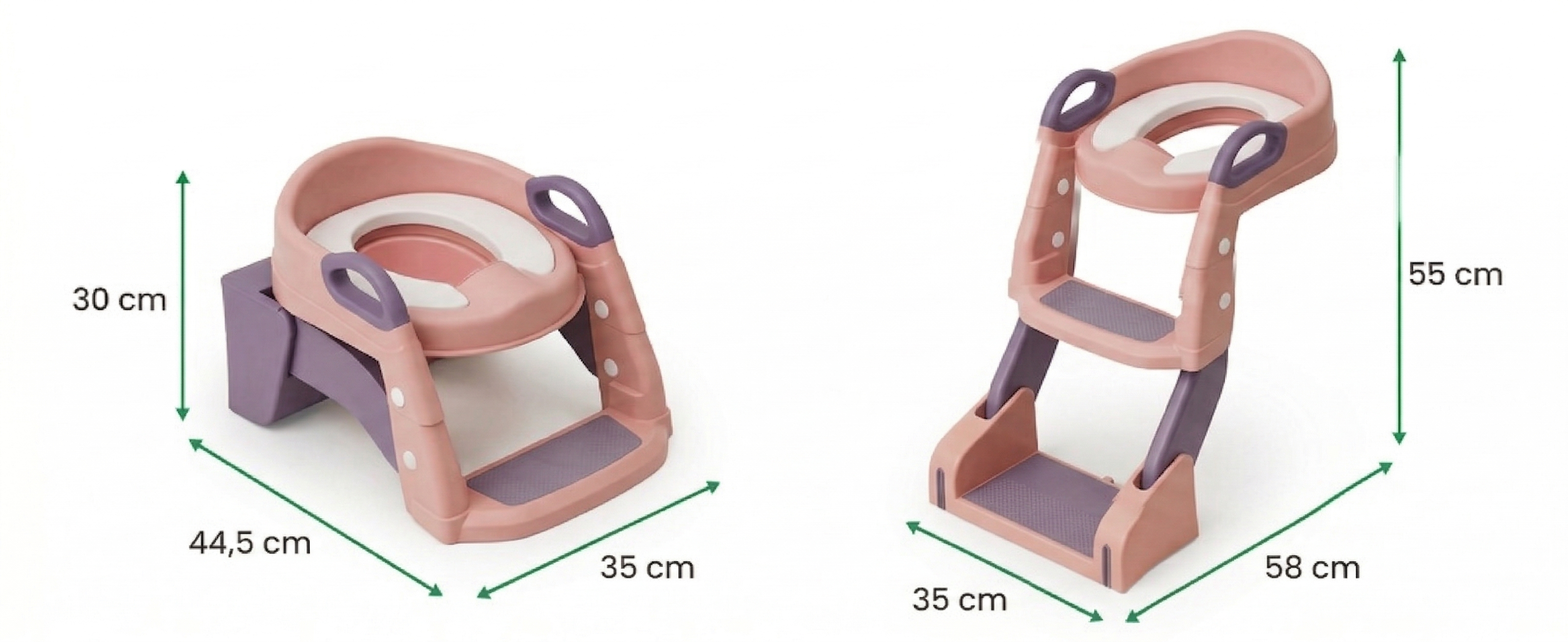 Schema dimensională a reductorului LittleDomi roz