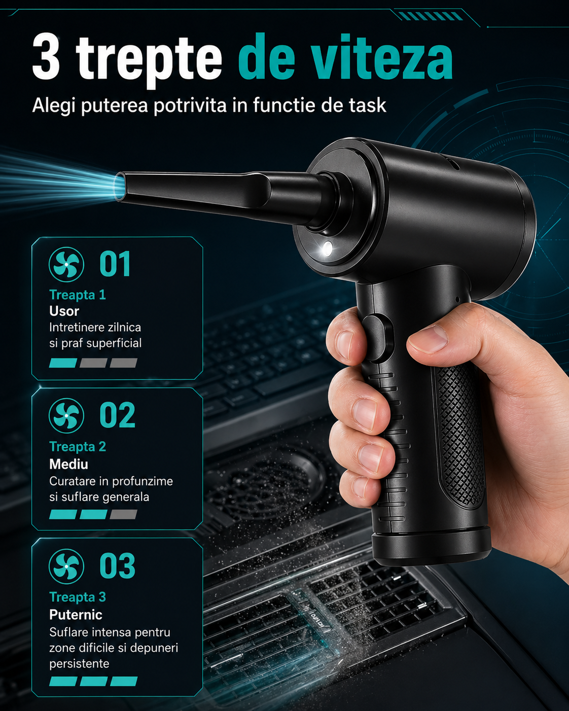 LittleDomi LD-434 cu 3 trepte de viteza