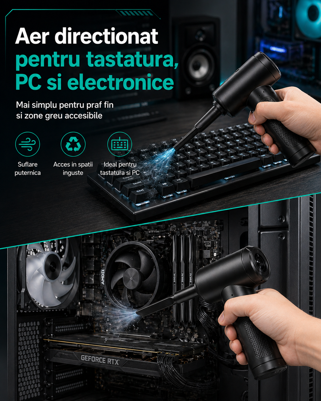 Suflanta LittleDomi pentru tastatura, PC si electronice